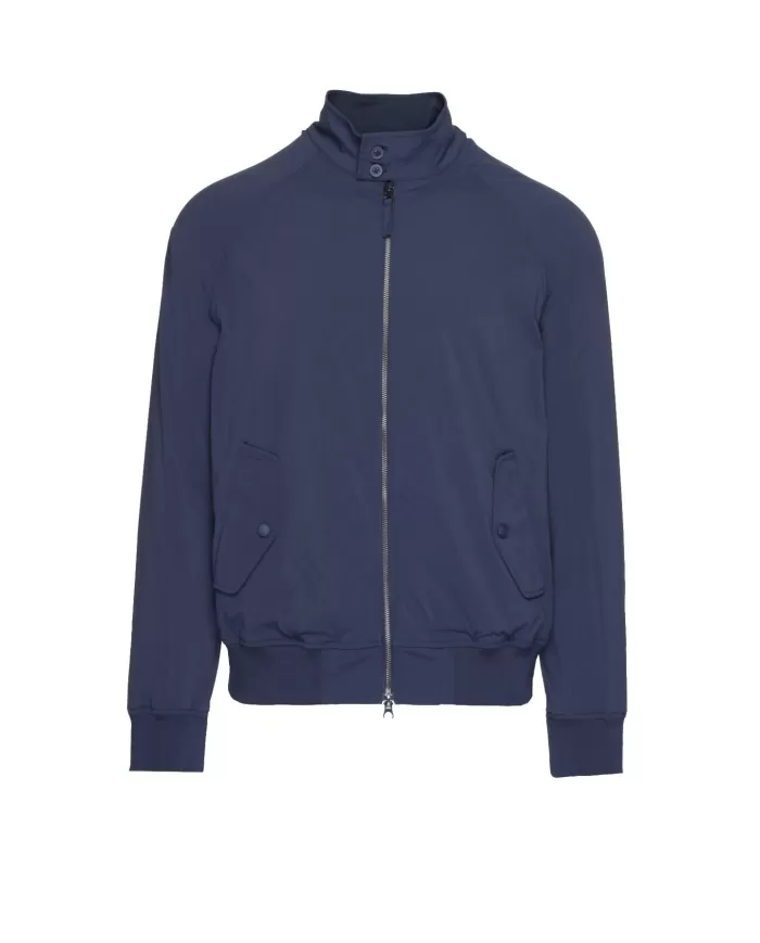 giubbino bomber navy da uomo con bordi a costine | AQUASCUTUM giubbino bomber navy da uomo con bordi a costine | AQUASCUTUM