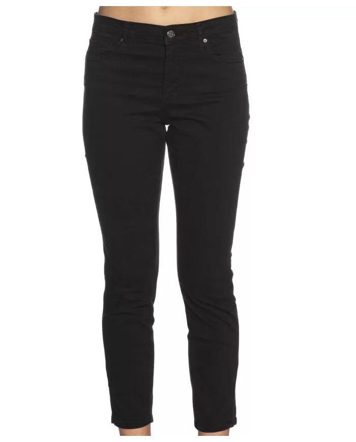 jeans skinny a vita alta neri donna con logo patch | ARMANI EXCHANGE jeans skinny a vita alta neri donna con logo patch | ARMANI EXCHANGE