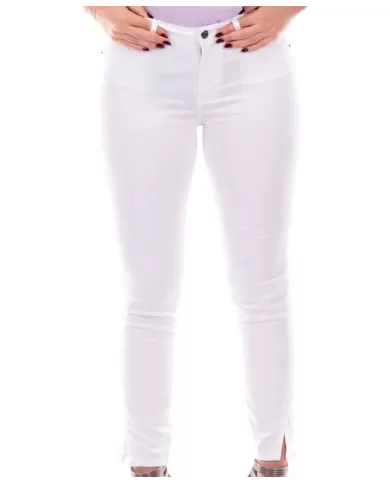 jeans skinny a vita alta optic white da donna | ARMANI EXCHANGE