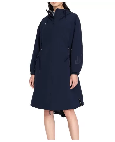 trench blueberry jelly da donna con dettagli logati | ARMANI EXCHANGE