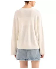 maglia comfort journal da donna con motivi logati | ARMANI EXCHANGE