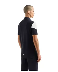 polo deep navy da uomo con motivo in contrasto | ARMANI EXCHANGE