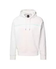 felpa off white da uomo con bordi a costine e stampa | ARMANI EXCHANGE felpa off white da uomo con bordi a costine e stampa | ARMANI EXCHANGE