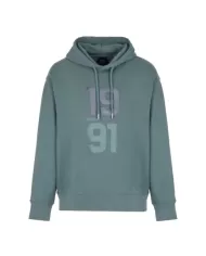 felpa balsam green da uomo con patch e logo ricamo | ARMANI EXCHANGE felpa balsam green da uomo con patch e logo ricamo | ARMANI EXCHANGE