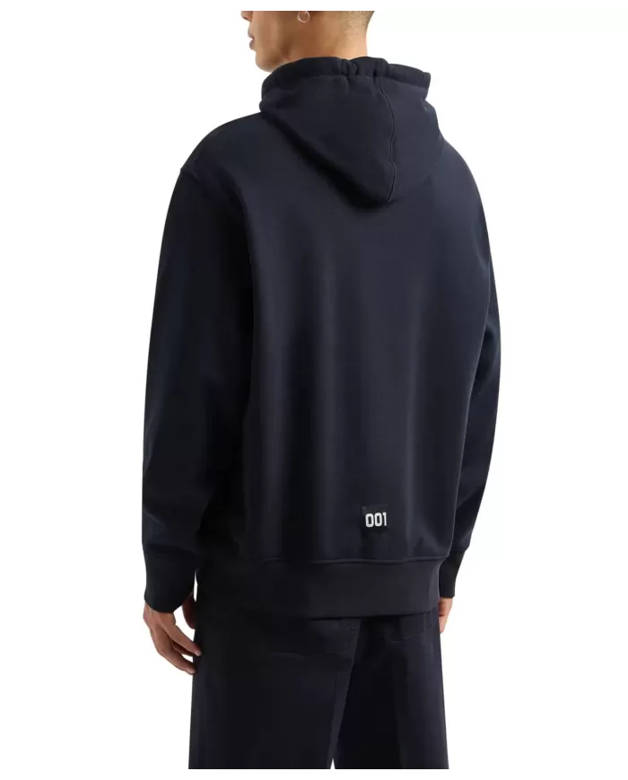 felpa deep navy a uomo con patch e logo ricamo | ARMANI EXCHANGE felpa deep navy a uomo con patch e logo ricamo | ARMANI EXCHANGE