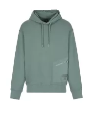 felpa balsam green uomo con tasca ricamata con logo | ARMANI EXCHANGE felpa balsam green uomo con tasca ricamata con logo | ARMANI EXCHANGE