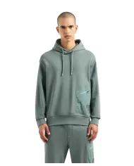 felpa balsam green uomo con tasca ricamata con logo | ARMANI EXCHANGE felpa balsam green uomo con tasca ricamata con logo | ARMANI EXCHANGE