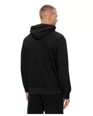felpa nera da uomo con cappuccio e stampa logata | ARMANI EXCHANGE felpa nera da uomo con cappuccio e stampa logata | ARMANI EXCHANGE