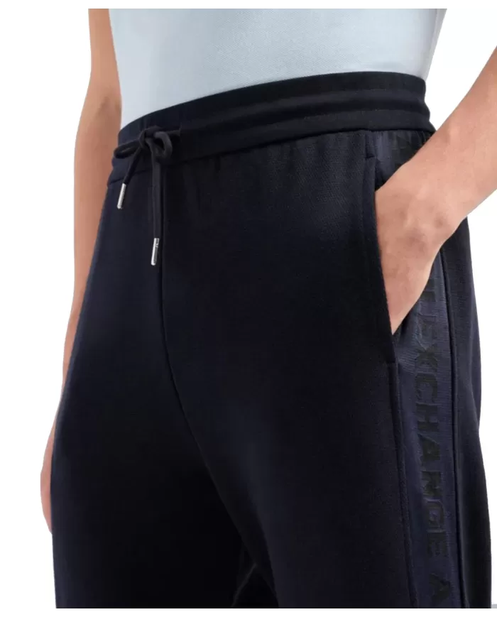 pantalone jogger deep navy da uomo con logo stripes | ARMANI EXCHANGE pantalone jogger deep navy da uomo con logo stripes | ARMANI EXCHANGE