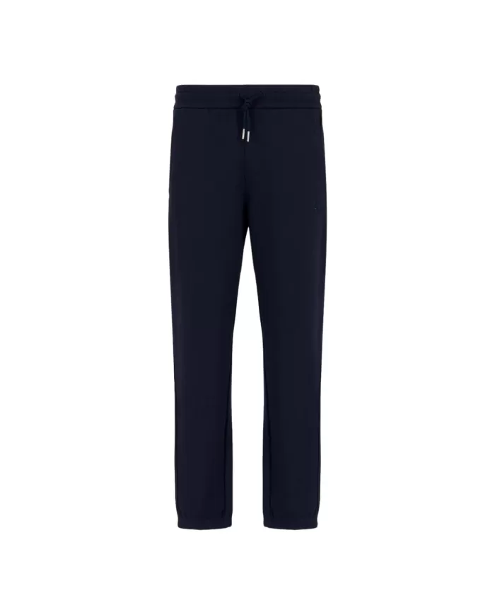 pantalone deep navy da uomo con piccolo logo ricamo | ARMANI EXCHANGE pantalone deep navy da uomo con piccolo logo ricamo | ARMANI EXCHANGE