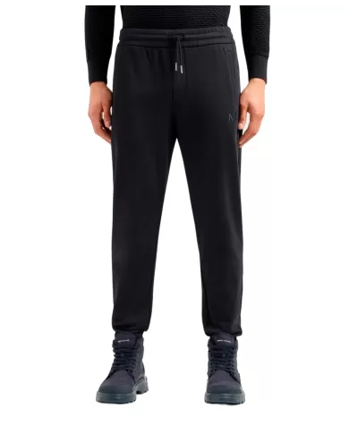 pantalone deep navy da uomo con piccolo logo ricamo | ARMANI EXCHANGE