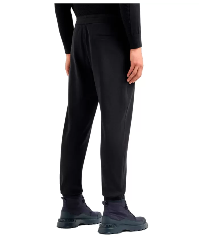 pantalone deep navy da uomo con piccolo logo ricamo | ARMANI EXCHANGE pantalone deep navy da uomo con piccolo logo ricamo | ARMANI EXCHANGE