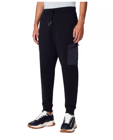 pantalone jogger deep navy uomo con ricami e patch | ARMANI EXCHANGE