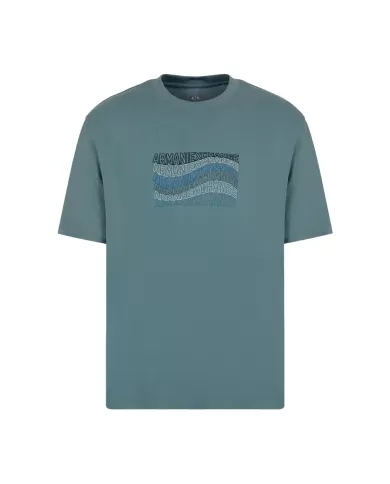 t-shirt balsam green uomo con stampa, ricami e patch | ARMANI EXCHANGE t-shirt balsam green uomo con stampa, ricami e patch | ARMANI EXCHANGE