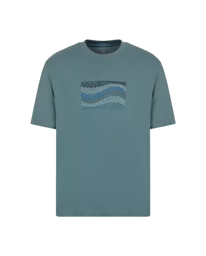 t-shirt balsam green uomo con stampa, ricami e patch | ARMANI EXCHANGE t-shirt balsam green uomo con stampa, ricami e patch | ARMANI EXCHANGE