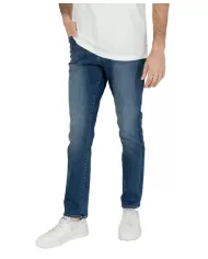 jeans indigo denim uomo con logo su patch e dettagli | ARMANI EXCHANGE jeans indigo denim uomo con logo su patch e dettagli | ARMANI EXCHANGE