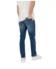 jeans indigo denim uomo con logo su patch e dettagli | ARMANI EXCHANGE jeans indigo denim uomo con logo su patch e dettagli | ARMANI EXCHANGE