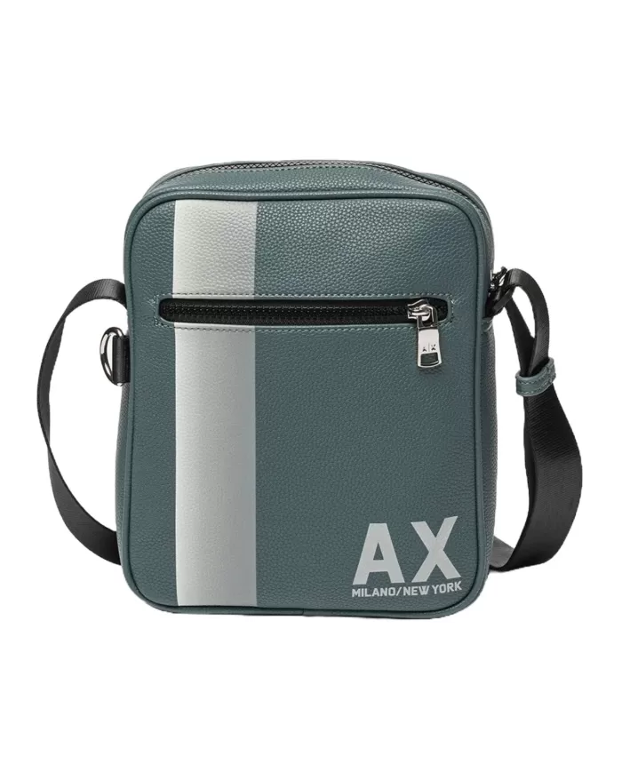 tracolla balsam green da uomo con logo stampato ARMANI EXCHANGE