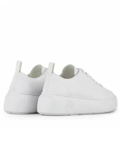 sneaker bianco ottico da donna con motivo trapuntato | ARMANI EXCHANGE