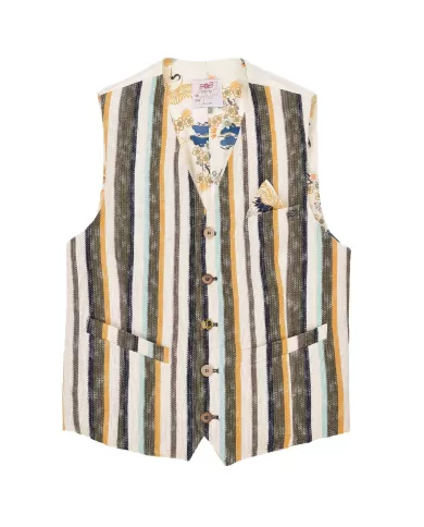 gilet foderato classico da uomo con motivo rigato | BOB gilet foderato classico da uomo con motivo rigato | BOB