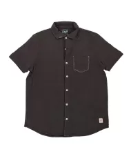 camicia piombo da uomo con dettaglio ricamato e taschino | BOB camicia piombo da uomo con dettaglio ricamato e taschino | BOB