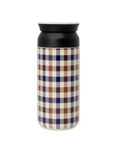 borraccia da uomo con motivo a quadri club check | AQUASCUTUM