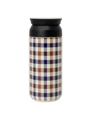 borraccia da uomo con motivo a quadri club check | AQUASCUTUM