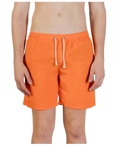 boxer mare arancio da uomo con motivo a quadri su tasca | AQUASCUTUM boxer mare arancio da uomo con motivo a quadri su tasca | AQUASCUTUM