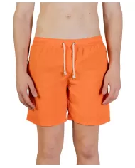 boxer mare arancio da uomo con motivo a quadri su tasca | AQUASCUTUM