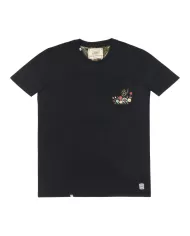 t-shirt navy da uomo con dettagli e logo ricamati | BOB t-shirt navy da uomo con dettagli e logo ricamati | BOB