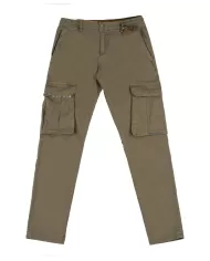 pantalone cargo slim coloniale da uomo con dettagli ricamati | BOB pantalone cargo slim coloniale da uomo con dettagli ricamati | BOB