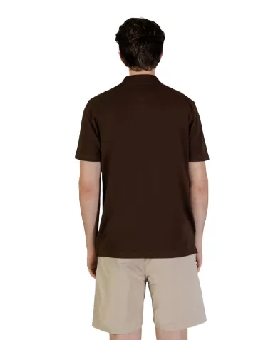 polo marrone da uomo con patch logata davanti | AQUASCUTUM polo marrone da uomo con patch logata davanti | AQUASCUTUM