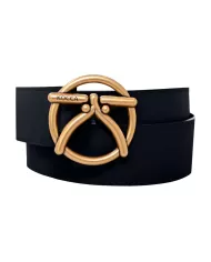 cintura nera da donna con maxi fibbia logata | KOCCA cintura nera da donna con maxi fibbia logata | KOCCA