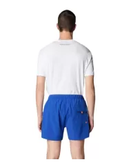 short mare cyber blue da uomo logato sul fondo | SAVE THE DUCK short mare cyber blue da uomo logato sul fondo | SAVE THE DUCK