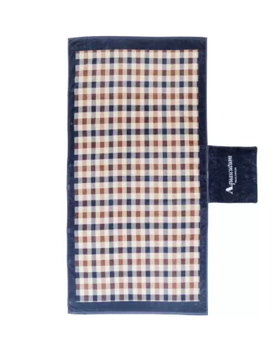 telo mare da uomo con fantasia a quadri club check | AQUASCUTUM