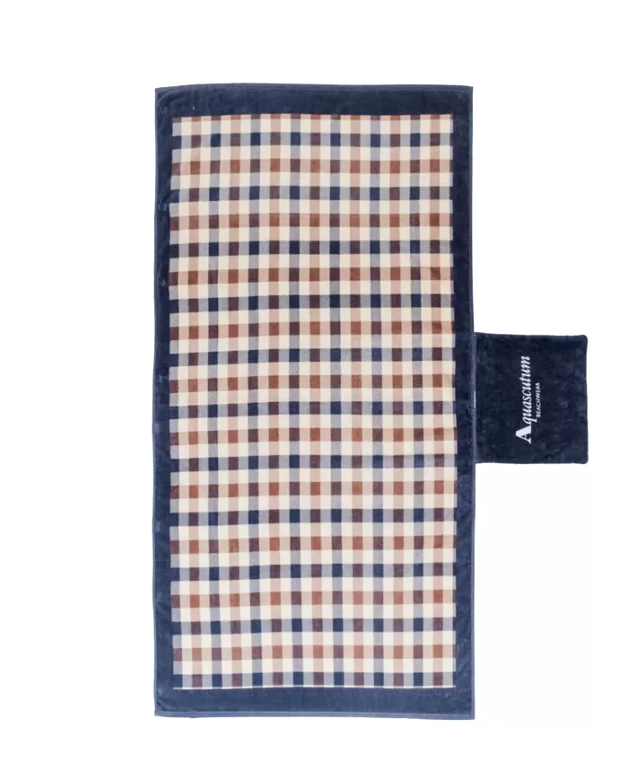 telo mare da uomo con fantasia a quadri club check | AQUASCUTUM telo mare da uomo con fantasia a quadri club check | AQUASCUTUM