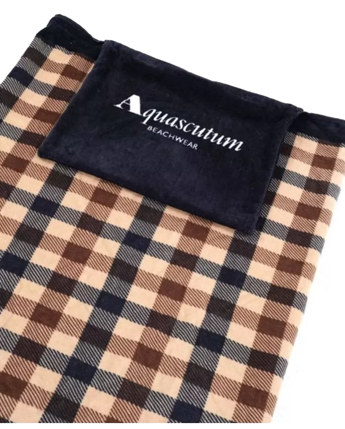 telo mare da uomo con fantasia a quadri club check | AQUASCUTUM telo mare da uomo con fantasia a quadri club check | AQUASCUTUM