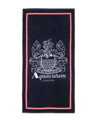 telo mare navy da uomo con maxi logo centrale | AQUASCUTUM telo mare navy da uomo con maxi logo centrale | AQUASCUTUM