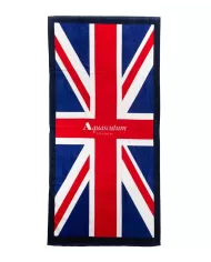 telo mare navy da uomo con bandiera inglese e logo | AQUASCUTUN telo mare navy da uomo con bandiera inglese e logo | AQUASCUTUN