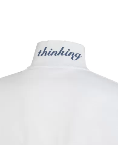 polo bianco panna da uomo con scritta sul retro del colletto | SUN68 polo bianco panna da uomo con scritta sul retro del colletto | SUN68