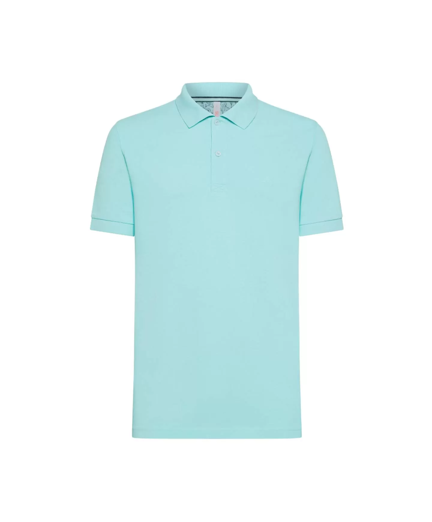 SUN68 Polo Uomo A34104 P-EP cotone cold dye con logo ricamato 94 ACQUA - Imagen 2 de 2