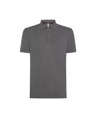 polo lavorato in cold dye inchiostro da uomo con logo ricamo | SUN68 polo lavorato in cold dye inchiostro da uomo con logo ricamo | SUN68