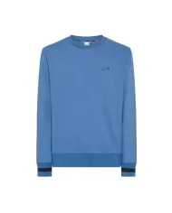 felpa avio da uomo con dettagli stripes sui bordi e logo | SUN68