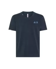 t-shirt navy blue da uomo con dettagli e logo ricamati | SUN68 t-shirt navy blue da uomo con dettagli e logo ricamati | SUN68