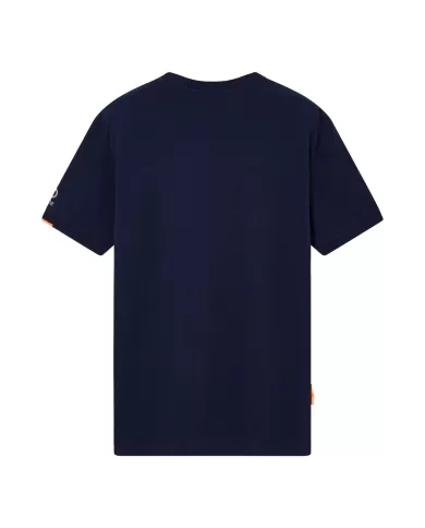 t-shirt navy da uomo con piccola stampa e dettaglio logato | SUNS t-shirt navy da uomo con piccola stampa e dettaglio logato | SUNS