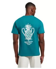 t-shirt everglade uomo con stampa logo avanti e dietro | BIKKEMBERGS