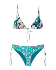 bikini da donna con fantasia glitch all-over e coulisse | ME FUI