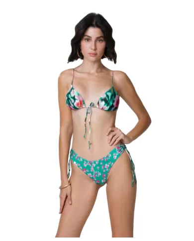 bikini da donna con fantasia glitch all-over e coulisse | ME FUI bikini da donna con fantasia glitch all-over e coulisse | ME FUI