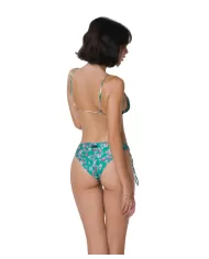 bikini da donna con fantasia glitch all-over e coulisse | ME FUI