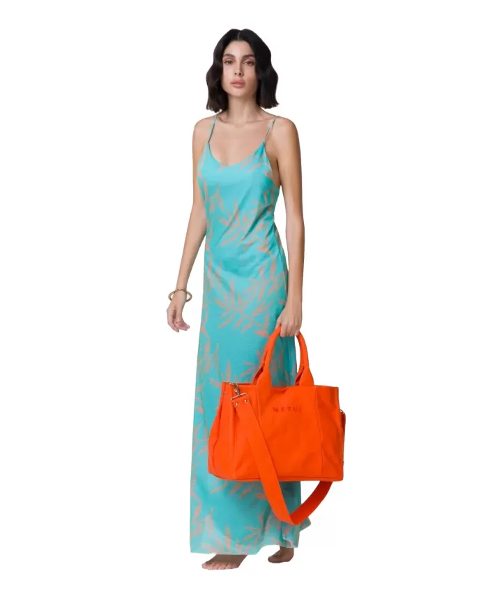 abito donna con fantasia floreale, schiena libera e spacco | ME FUI